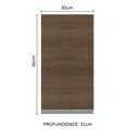 Ver imagem 2 de Armário Aéreo Madesa Glamy 35 cm 1 Porta Rustic Cor:Rustic