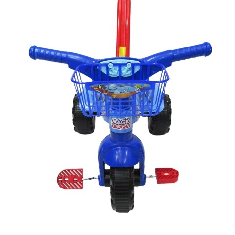 Triciclo Motoca Infantil Fast Velocipe Proteção E Empurrador