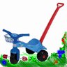 Velocípede Motoquinha Velotrol Triciclo de Empurrar Azul Infantil Menino Cestinha - 6