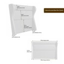 Ver imagem 2 de Cama Box Queen com Cabeceira Elegante Courino Caramelo Sallar Home