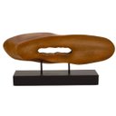 Ver imagem 1 de Escultura Decorativa Orgânica em Polirresina e Madeira