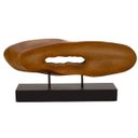 Ver imagem 1 de Escultura Decorativa Orgânica em Polirresina e Madeira