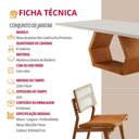 Ver imagem 2 de Conjunto de Jantar Ane 8 Lugares Cadeiras Eva Premium Caramelo 220cm Mobillare