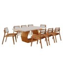 Ver imagem 3 de Conjunto de Jantar Ane 8 Lugares Cadeiras Eva Premium Caramelo 220cm Mobillare