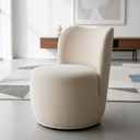 Ver imagem 6 de Kit 2 Poltronas Lia Compacta Orgânica Bouclé Moderna Confortável Sala Espera Recepção Consultório Ha