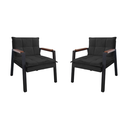 Ver imagem 1 de Kit 2 Poltronas Decorativa para Sala ou Escritório Estilo Industrial Fortaleza Veludo Preto