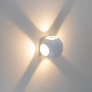 Arandela Decorativa Criativa Tetra LED 12W 3000K Opus Branca ST2486