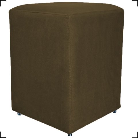 Puff Dado Decorativo para Sala Recepção Penteadeira Suede Cores