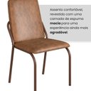 Ver imagem 5 de Kit 4 Cadeiras para Sala de Jantar Malibu Marrom