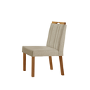 Ver imagem 3 de Conjunto Sala de Jantar Mesa Paris Madeira Maciça 180x90cm Tampo Retângular Vidro Off White com 6 Ca