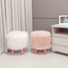 Puff Pelo Rosa 38x38cm L’crochet - 2