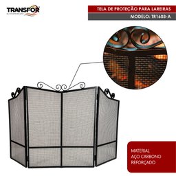 Tela de Proteção Dobrável para Lareiras - Tr1603-a - 3