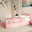 Ver mais imagens de Kit 30 Cabeceiras de Cama Solteiro em L Box Modulada Estofada Autocolante 3,00mx45cm