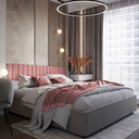 Ver imagem 6 de Kit 30 Cabeceiras de Cama Solteiro em L Box Modulada Estofada Autocolante 3,00mx45cm