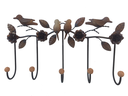 Ver imagem 1 de Lindo Cabide Decorativo com Flores de Ferro Ideal para Ambiente Rustico Libertas Rosas Artesanato Ro
