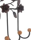 Ver mais imagens de Lindo Cabide Decorativo com Flores de Ferro Ideal para Ambiente Rustico Libertas Rosas Artesanato Ro