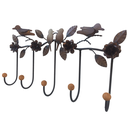 Ver imagem 4 de Lindo Cabide Decorativo com Flores de Ferro Ideal para Ambiente Rustico Libertas Rosas Artesanato Ro