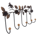 Ver imagem 5 de Lindo Cabide Decorativo com Flores de Ferro Ideal para Ambiente Rustico Libertas Rosas Artesanato Ro