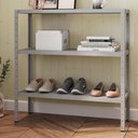 Ver imagem 3 de Estante Estilo Industrial Genova 3 Prateleiras 94 Cm Cinza Artef Cinza