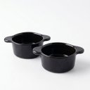 Ver imagem 1 de Conjunto de 2 Mini Caçarolas 150ml em Cerâmica para Porções:Preto