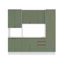 Ver imagem 2 de Cozinha Compacta com Kit Forno Celeste Kappesberg 100% Mdf Branco/verde 240cm