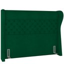 Ver imagem 1 de Cabeceira Cama Box Casal 140 Cm Madrid Bouclê Verde - Lyam Decor