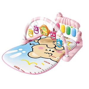 Tapete Bebê de Atividades Musical com Piano Interativo - Rosa
