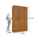 Ver imagem 2 de Guarda Roupa Solteiro 4 Portas 2 Gavetas Amsterdam-cinamomo Tcil Móveis