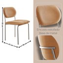 Ver imagem 3 de Conjunto Sala de Jantar Mesa Malta 120cm Tampo Laqueado Vidro Canto Moeda e 4 Cadeiras Marchezine
