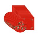 Ver imagem 2 de Kit Sousplat + Guardanapo Natal Pássaros Nsw 12 Peças sem Base