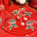 Ver imagem 1 de Kit Sousplat + Guardanapo Natal Pássaros Nsw 12 Peças sem Base