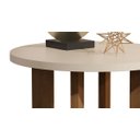 Ver imagem 3 de Mesa Lateral Luxo Geórgia Pérola com Caramelo - Moveisaqui