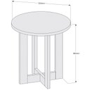 Ver imagem 5 de Mesa Lateral Luxo Geórgia Pérola com Caramelo - Moveisaqui