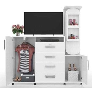 Cômoda Copacabana Branco Lukaliam - Lojas Movex