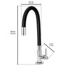 Torneira Cozinha Flexível 3/4 C34 Preta Casagrande Mundial - 2