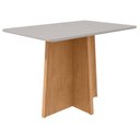 Ver imagem 2 de Conjunto Mesa de Jantar Celebrare 1,20 C/ Vidro e 4 Cadeiras Apogeu Tecido Veludo Liso Capuccino