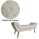 Ver imagem 5 de Conjunto Sienna Cabeceira e Recamier Queen 160 Cm Suede Bege - LM DECOR