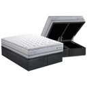 Ver imagem 1 de Cama Box C/auxiliar King: Colchão Herval Maxspring Petra C1662 + Base Crc Suede Gray(193x203x33)