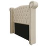Cabeceira Estofada Veneza 195 cm King Size Corano Bege - ADJ Decor - 2