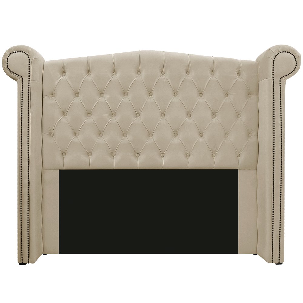 Cabeceira Estofada Veneza 195 cm King Size Corano Bege - ADJ Decor - 1