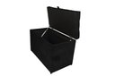 Ver imagem 3 de Puff Baú Estofado - Sala - Quarto - Decortivo Organizador Porta Objetos - Preto