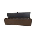 Ver imagem 2 de Recamier Estofado Beira de Cama Puff Baú 1,36 Cm Marrom