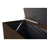 Recamier Estofado Beira de Cama Puff Baú 1,36 Cm Marrom - 3