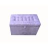 Puff Baú Estofado - Sala - Quarto - Decortivo Organizador Porta Objetos Lilas - 1