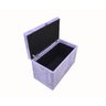 Puff Baú Estofado - Sala - Quarto - Decortivo Organizador Porta Objetos Lilas - 4
