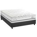 Ver imagem 1 de Cama Box Casal: Colchão C/ Vibro Massagem Herval Maxspring C1756 + Base Crc Suede Gray (138x188)