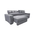 Ver mais imagens de Sofá Retrátil e Reclinável 2,35m Molas Ensacadas Cama inBox Silver Style Thermo Gel Linho Cinza