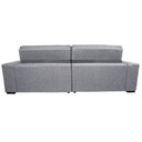 Ver imagem 6 de Sofá Retrátil e Reclinável 2,35m Molas Ensacadas Cama inBox Silver Style Thermo Gel Linho Cinza