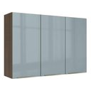 Ver imagem 1 de Armário Aéreo Madesa Lux 120 cm 3 Portas Rustic/Cinza