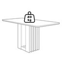 Ver imagem 5 de Mesa de Jantar 4 Lugares Tampo Mdf 160x80 Cm 20959 Cinamomo Molci